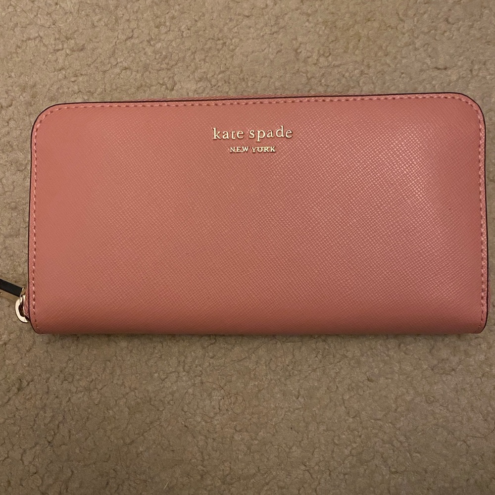 Kate Spade Rose Zip-Around Wallet